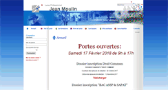 Desktop Screenshot of lyceejeanmoulin.fr